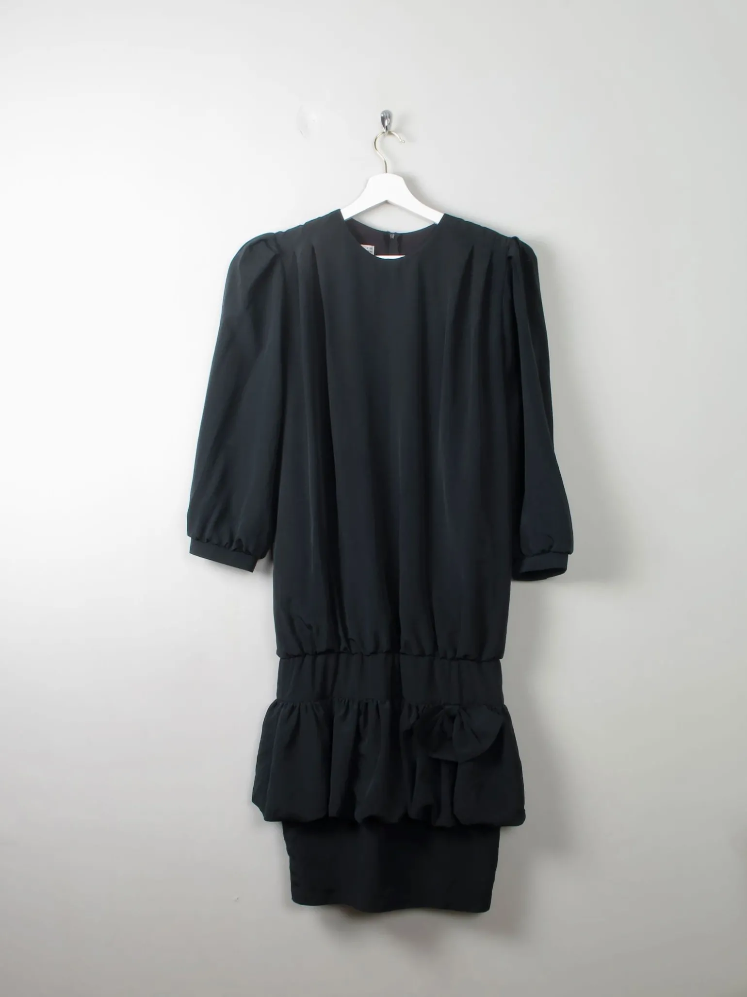 Vintage Black 1980s Dress 10