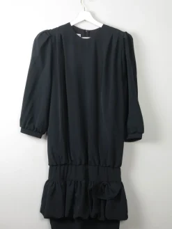 Vintage Black 1980s Dress 10