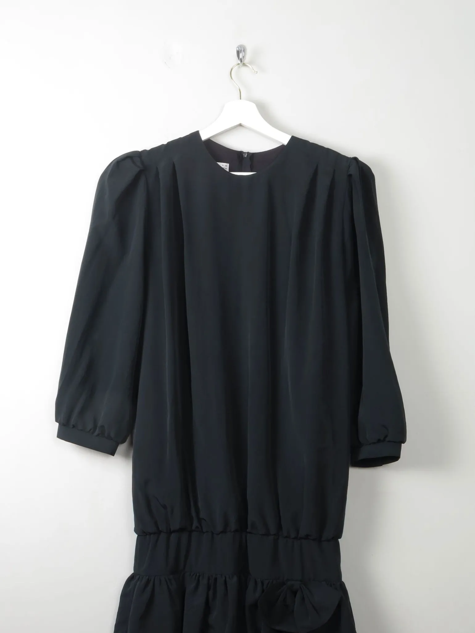 Vintage Black 1980s Dress 10