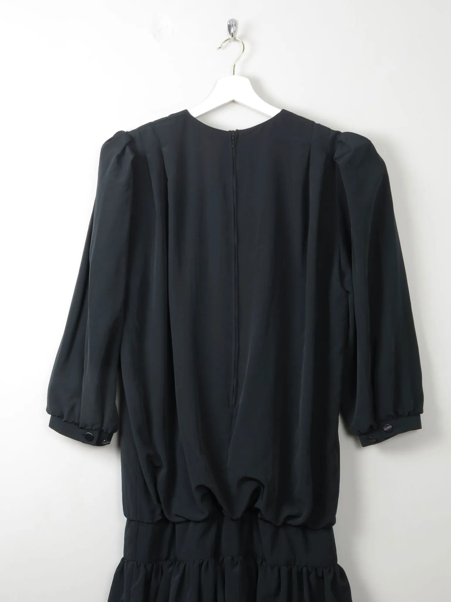 Vintage Black 1980s Dress 10