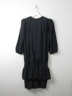Vintage Black 1980s Dress 10