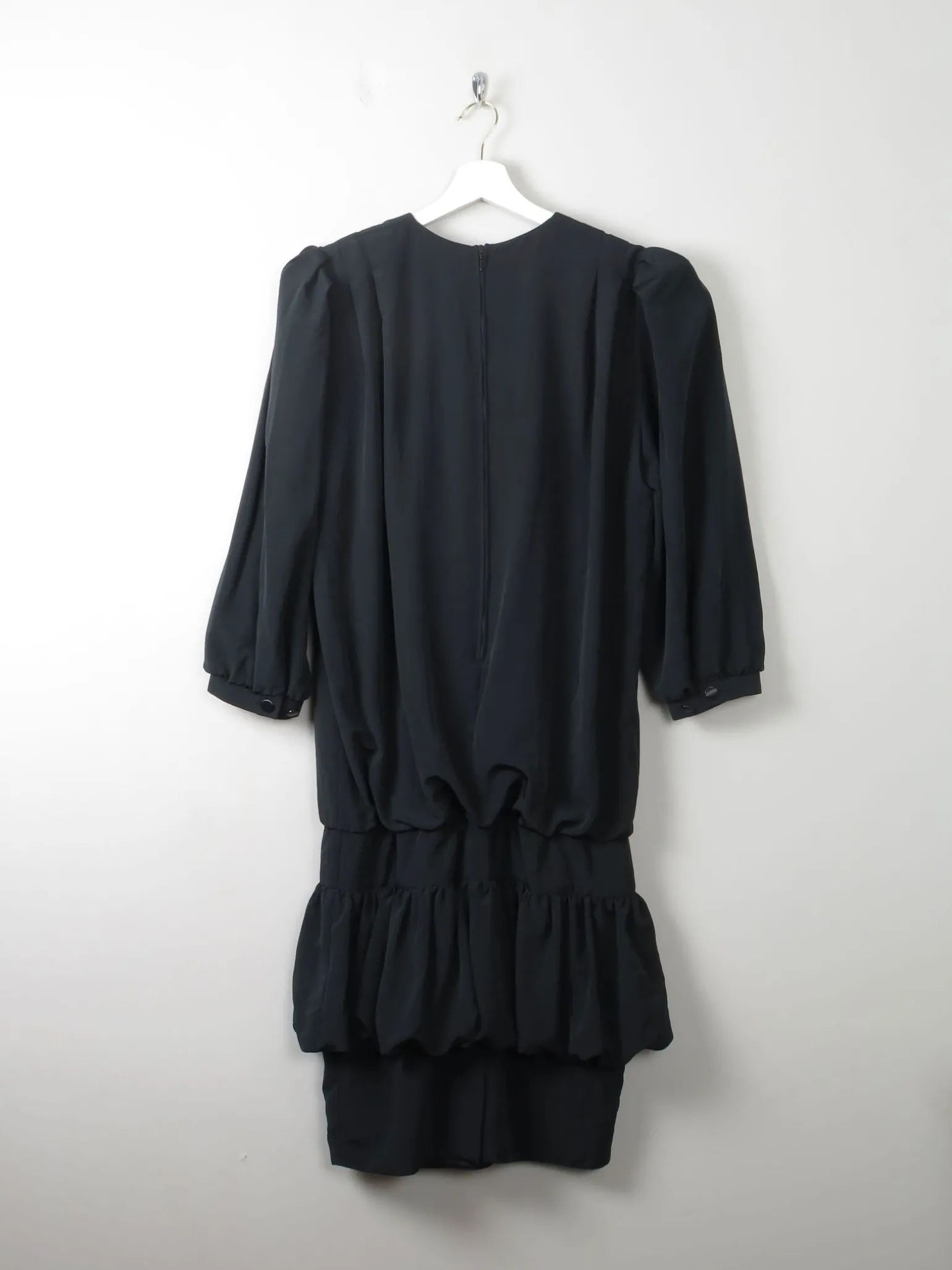 Vintage Black 1980s Dress 10