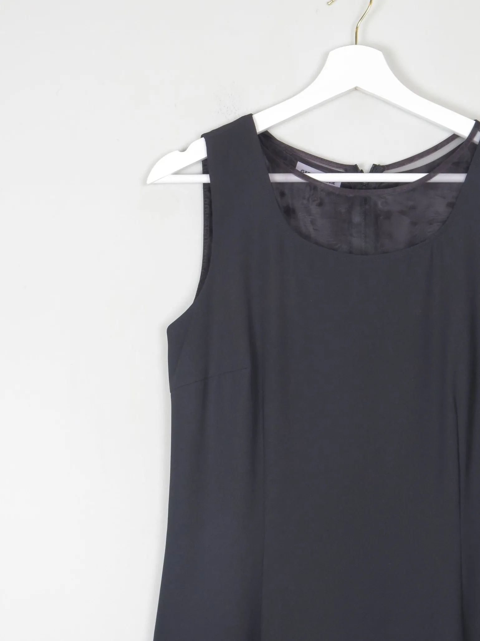 Vintage Black 90s Fitted Gerry Weber Dress S