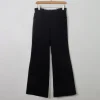 Vintage Black 1970s Flared Trousers 27"W XS