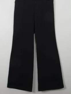 Vintage Black 1970s Flared Trousers 27