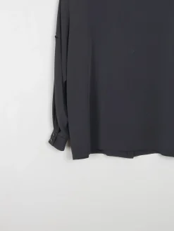 Vintage Black Sequin & Embroidered  Blouse  L/XL