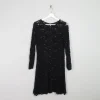 Vintage Black Short Lace Vintage  Dress S