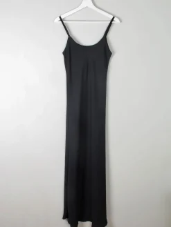 Vintage Black Slip Dress S