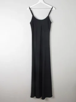 Vintage Black Slip Dress S