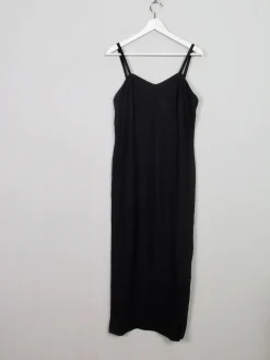 Vintage Black Sparkly Fitted Dress    10