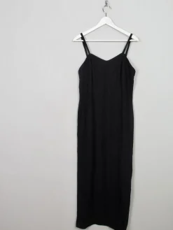 Vintage Black Sparkly Fitted Dress    10