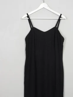 Vintage Black Sparkly Fitted Dress    10