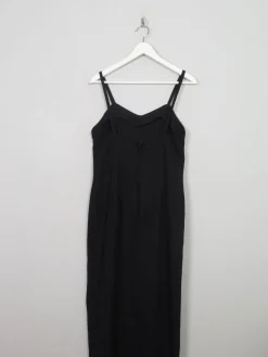Vintage Black Sparkly Fitted Dress    10