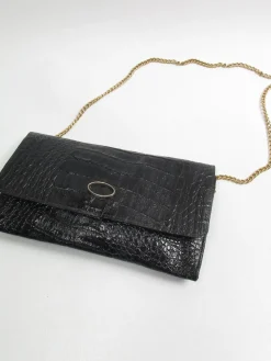 Vintage Black Textured Bag