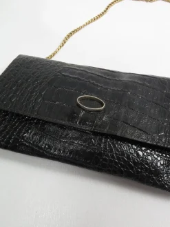 Vintage Black Textured Bag