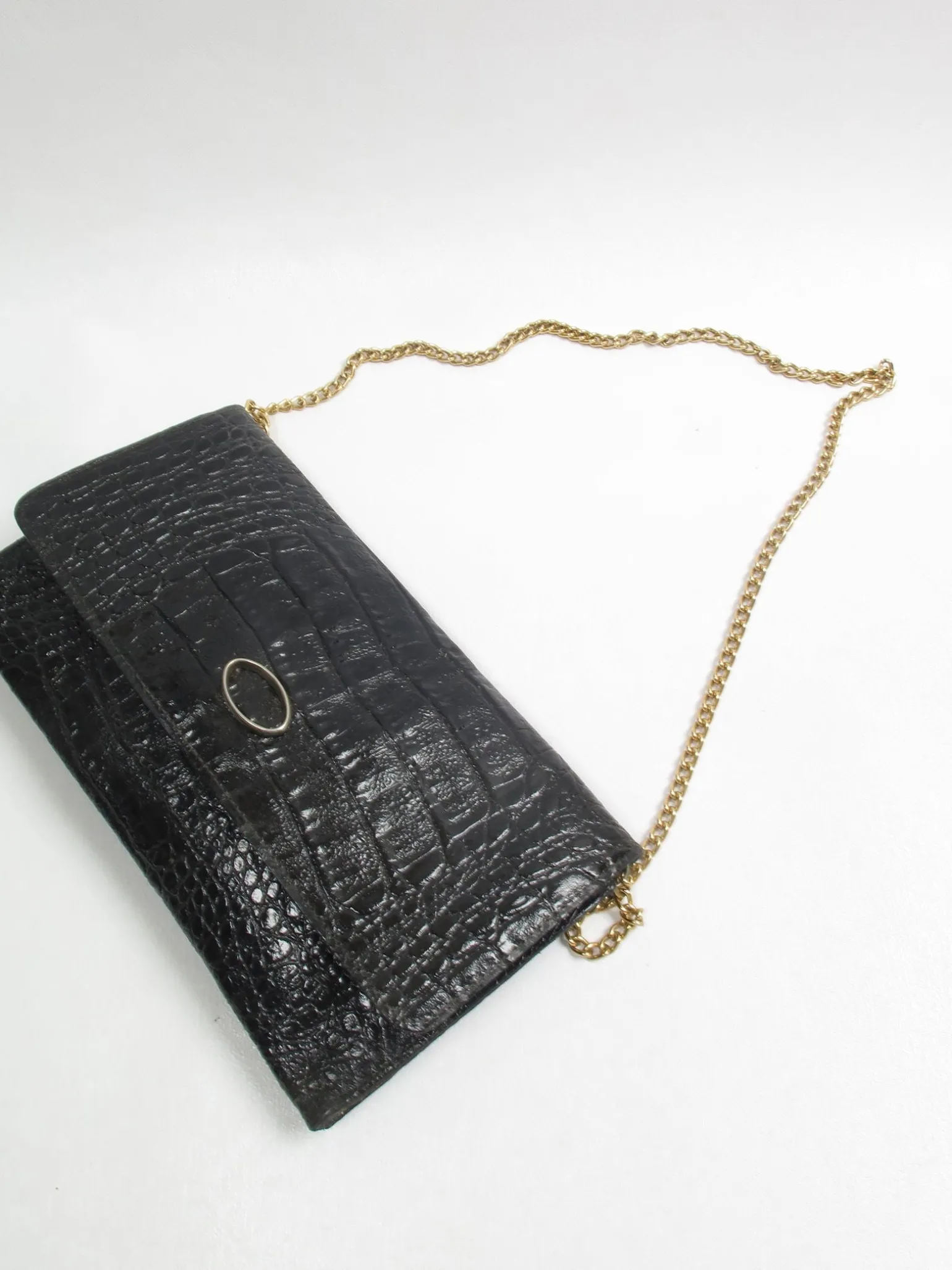 Vintage Black Textured Bag