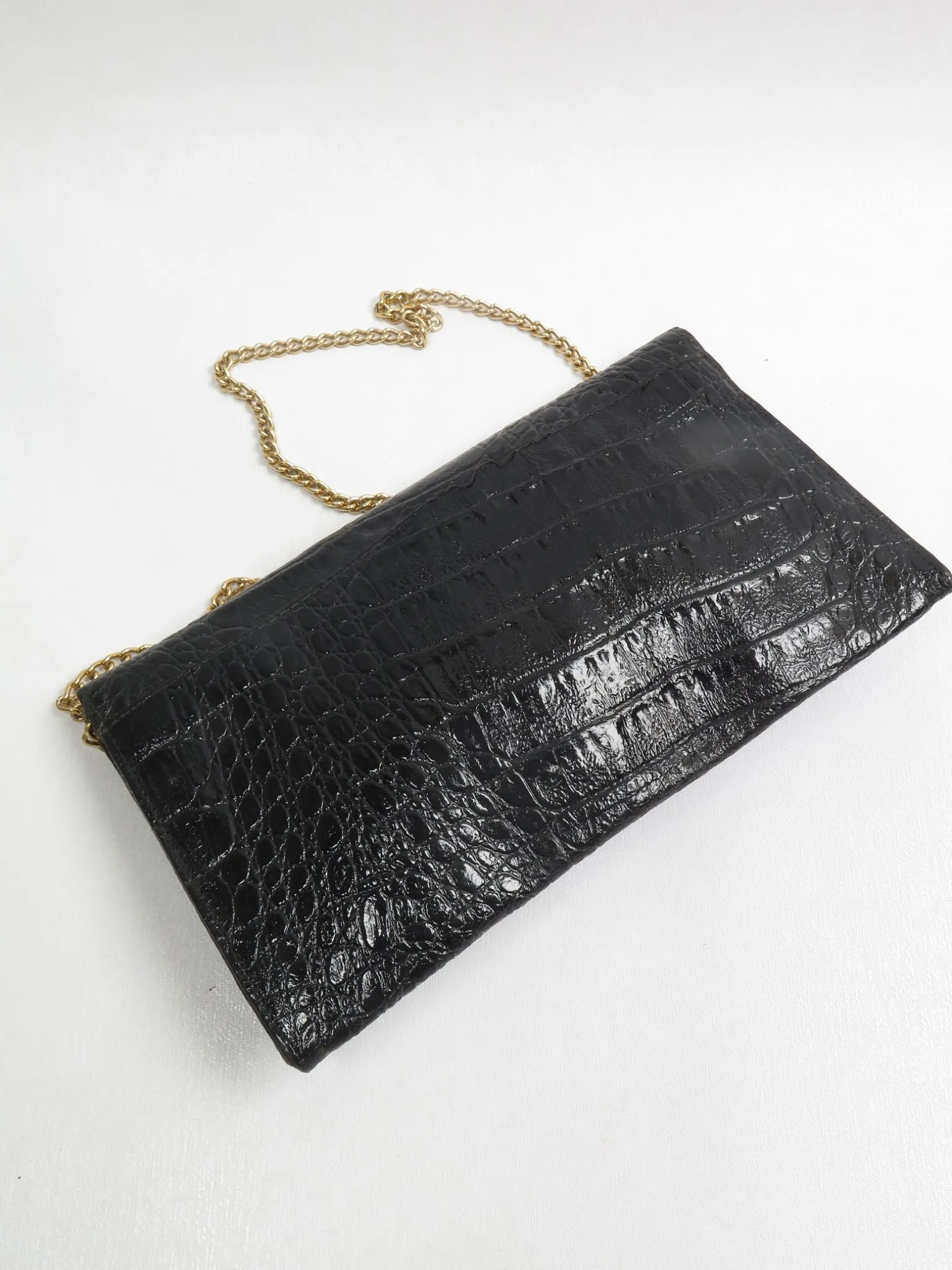 Vintage Black Textured Bag