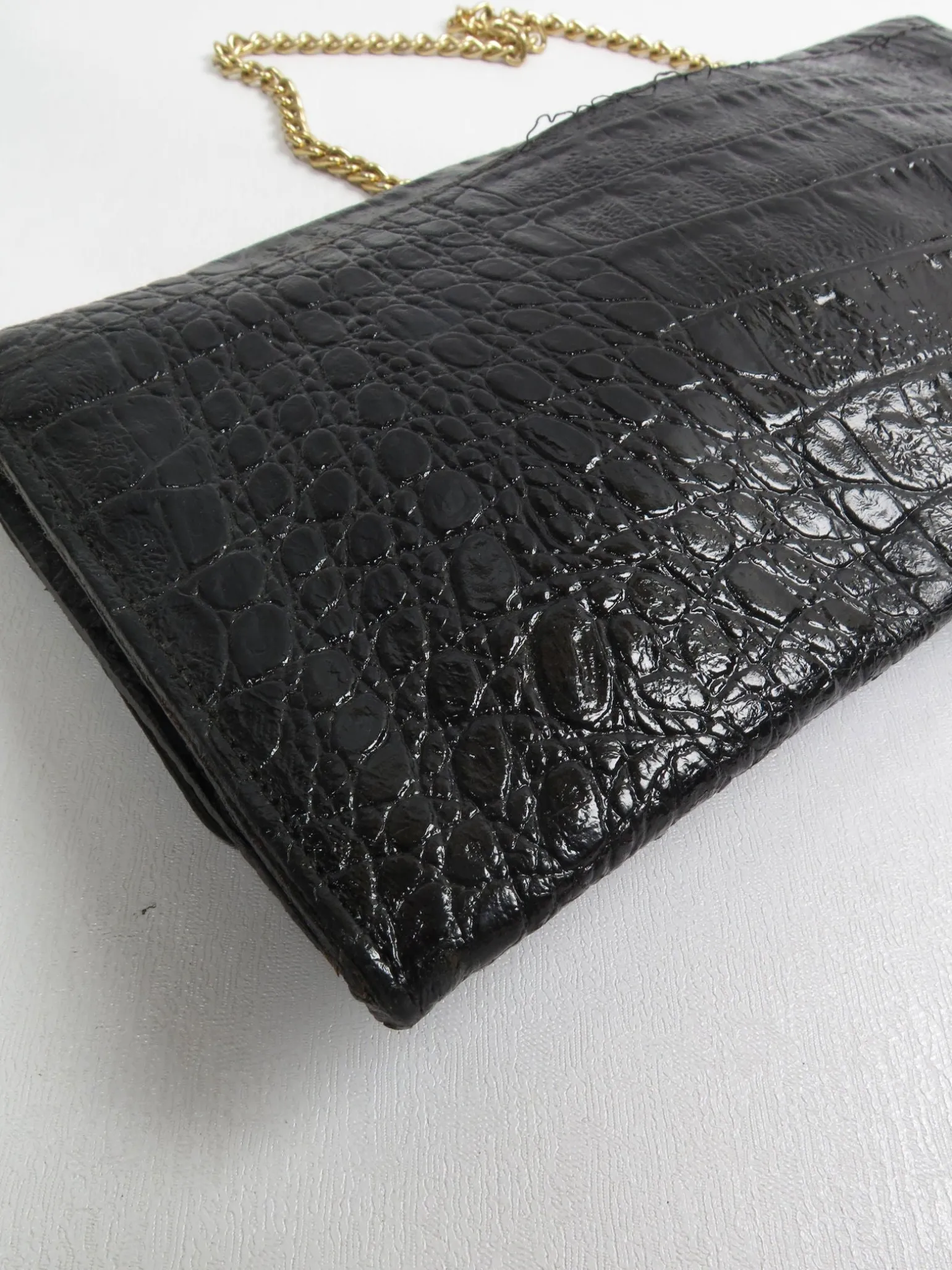 Vintage Black Textured Bag
