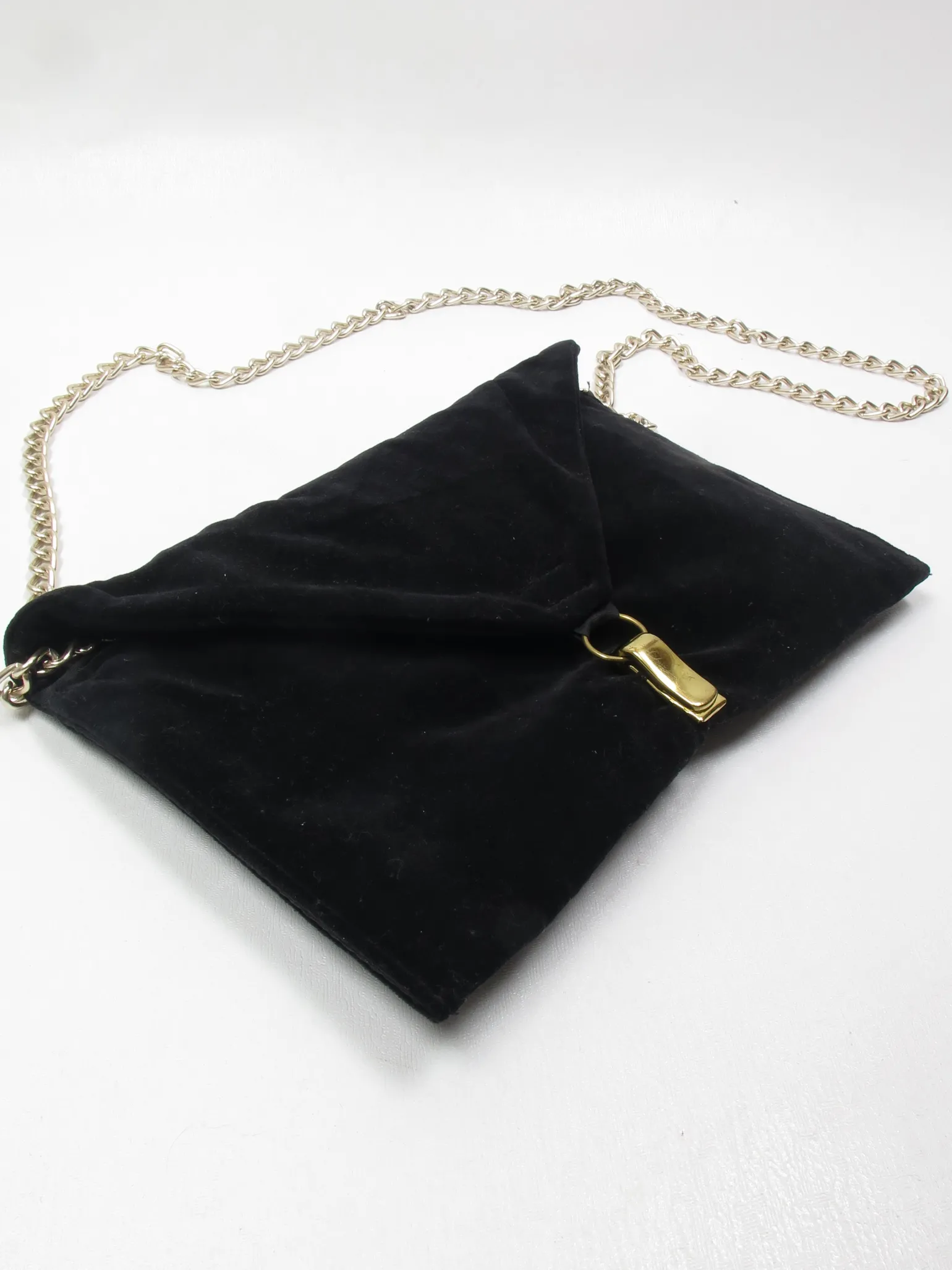 Vintage Black Velvet Evening Bag
