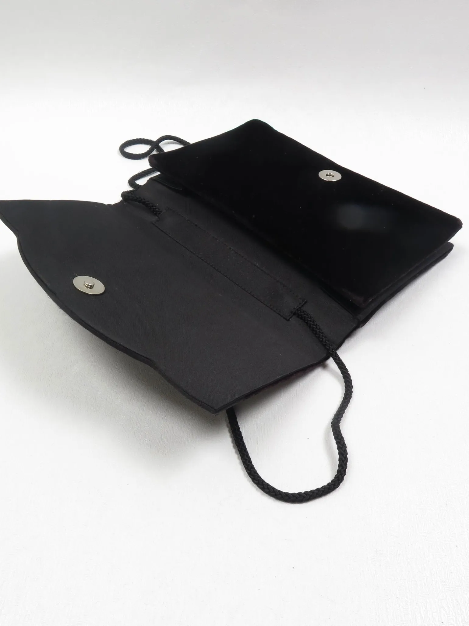 Vintage Black Velvet Evening Bag