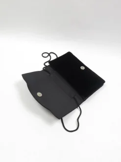 Vintage Black Velvet Evening Bag