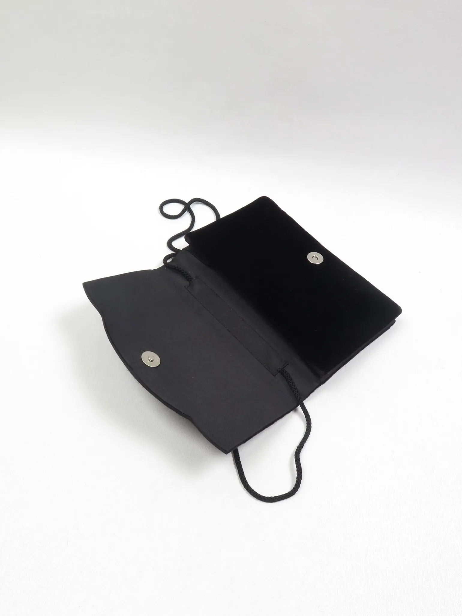 Vintage Black Velvet Evening Bag