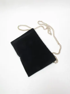 Vintage Black Velvet Evening Bag