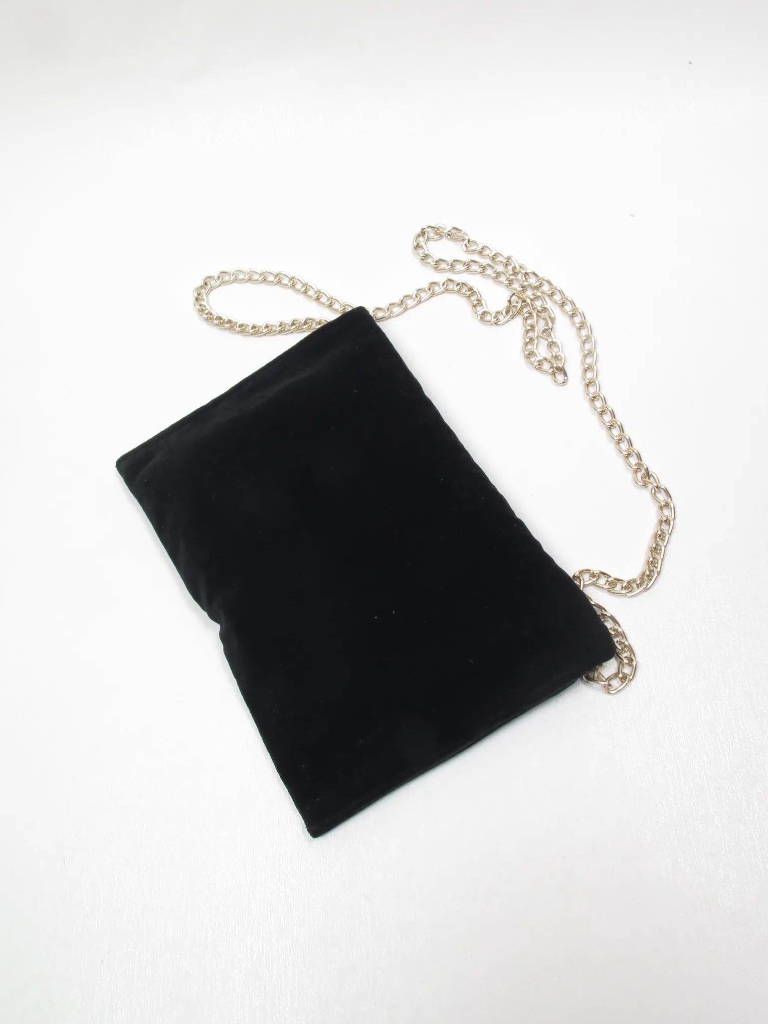 Vintage Black Velvet Evening Bag