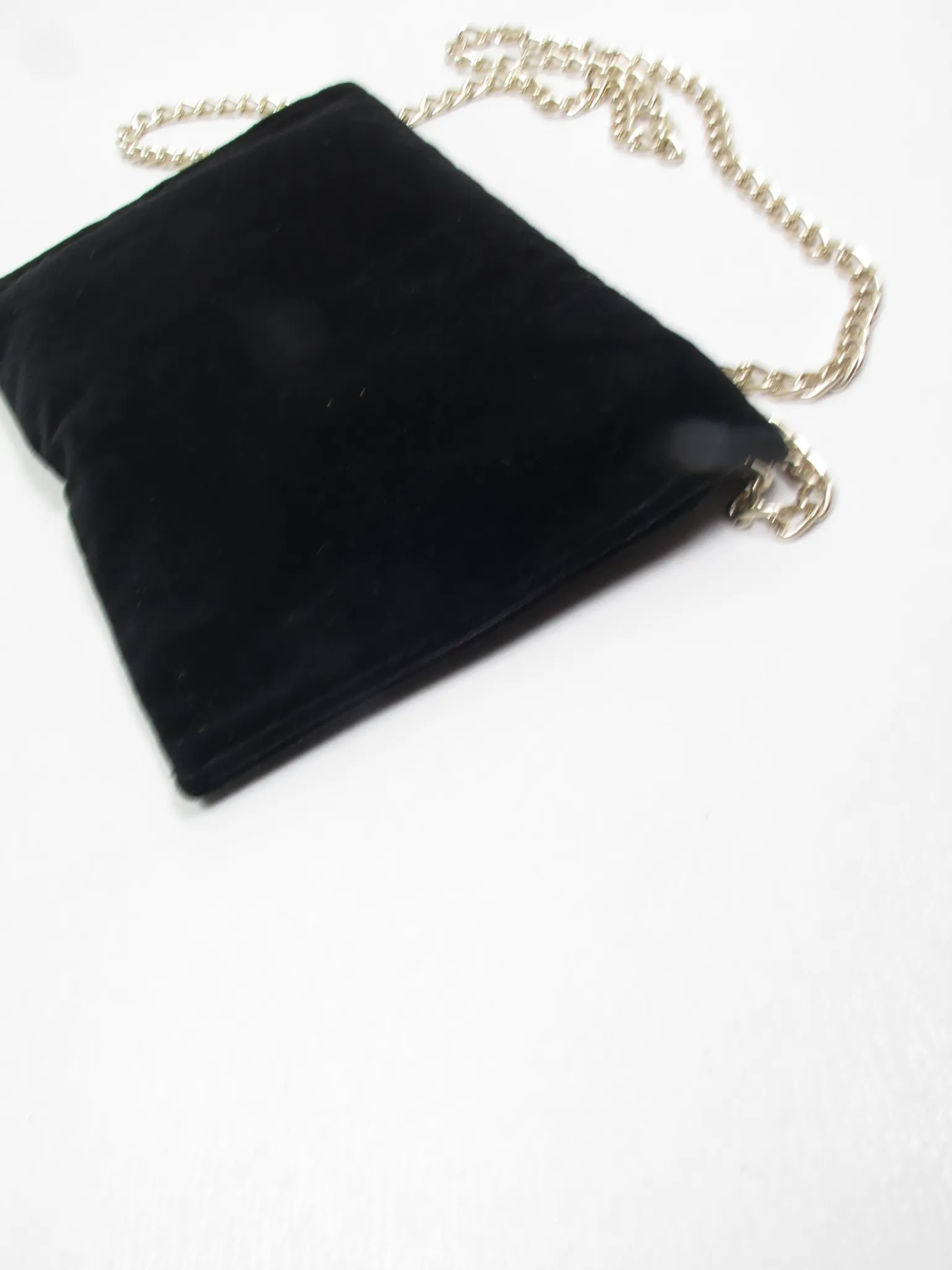 Vintage Black Velvet Evening Bag
