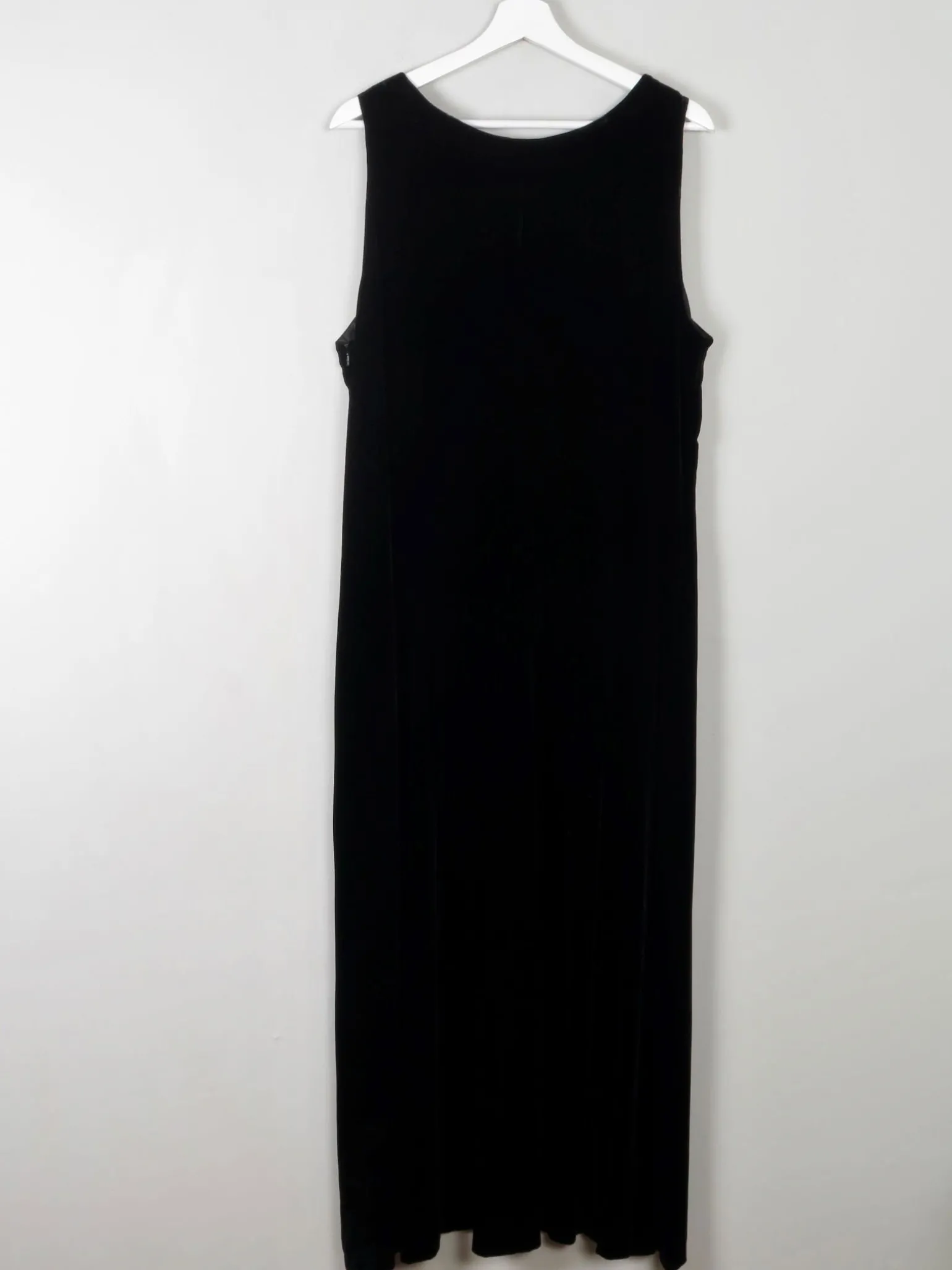 Vintage Black Velvet Laura Ashley Dress L