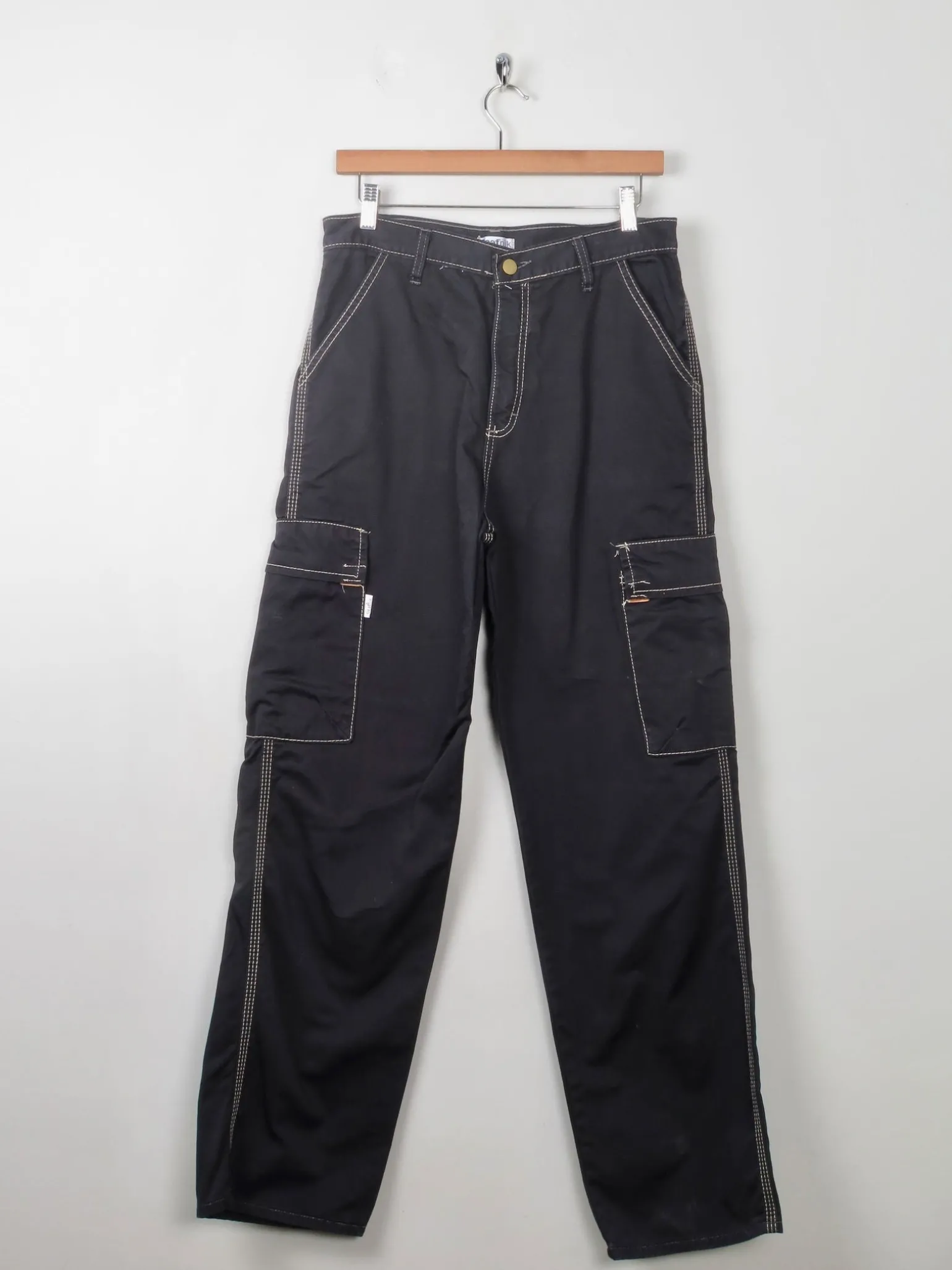 Vintage Black Work/ Combat Style Trousers 30" W 32"L