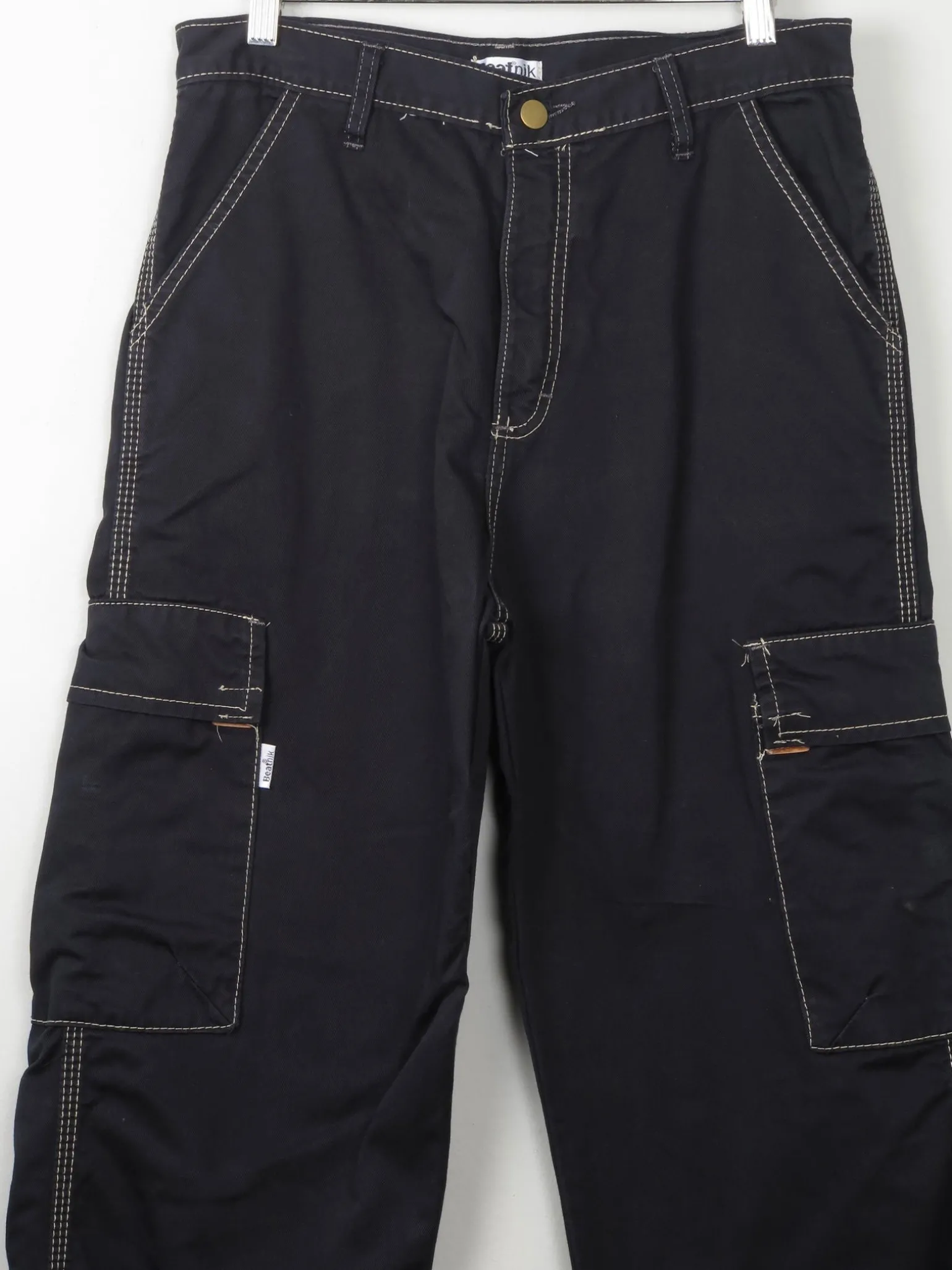 Vintage Black Work/ Combat Style Trousers 30" W 32"L