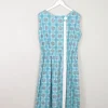 Vintage Blue Floral 1950s Dress 10/12 Approx