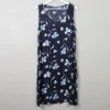 Vintage Blue Floral Shift Dress M/L