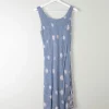 Vintage Blue Floral Slip Dress XS/S