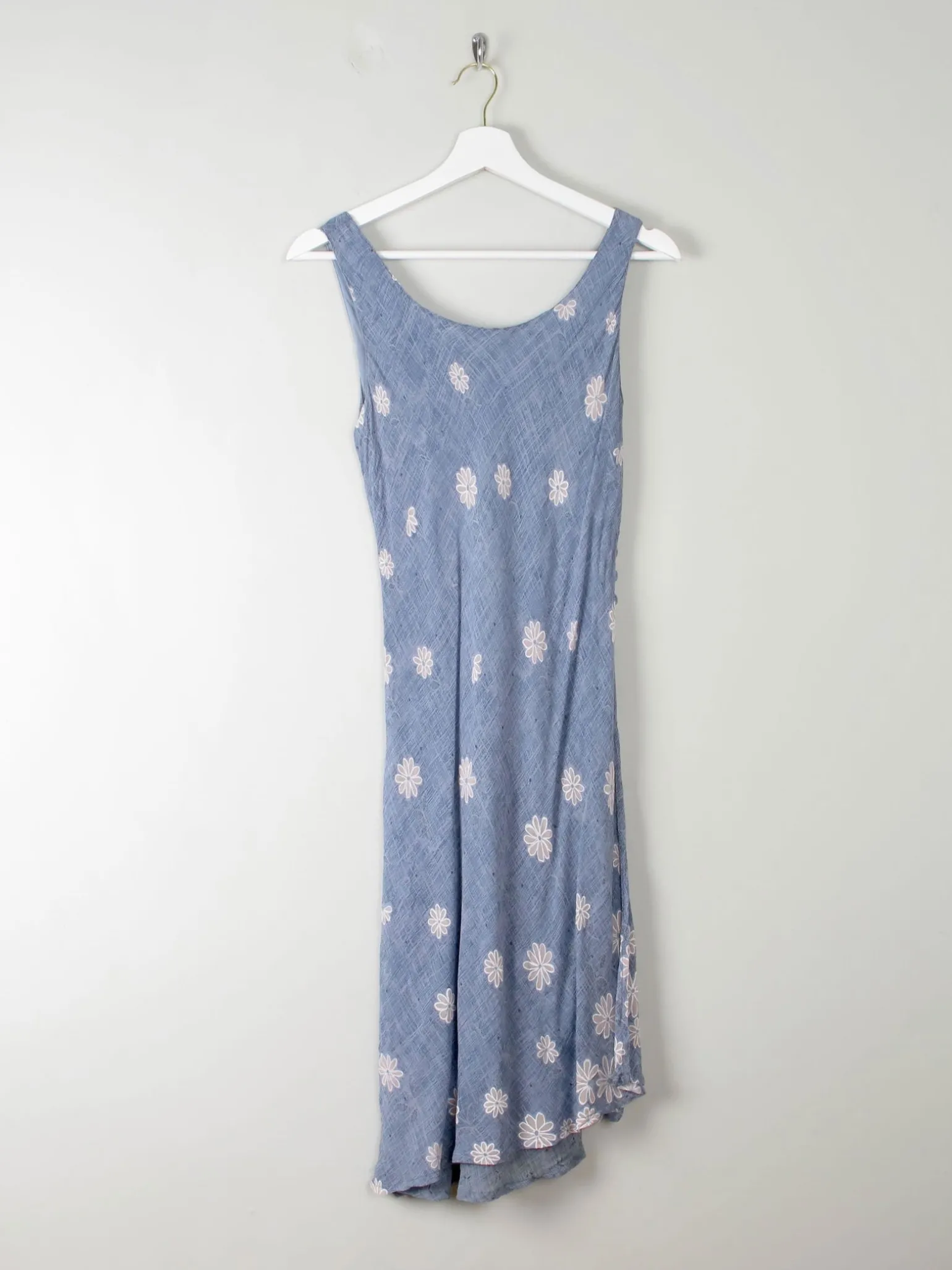 Vintage Blue Floral Slip Dress XS/S