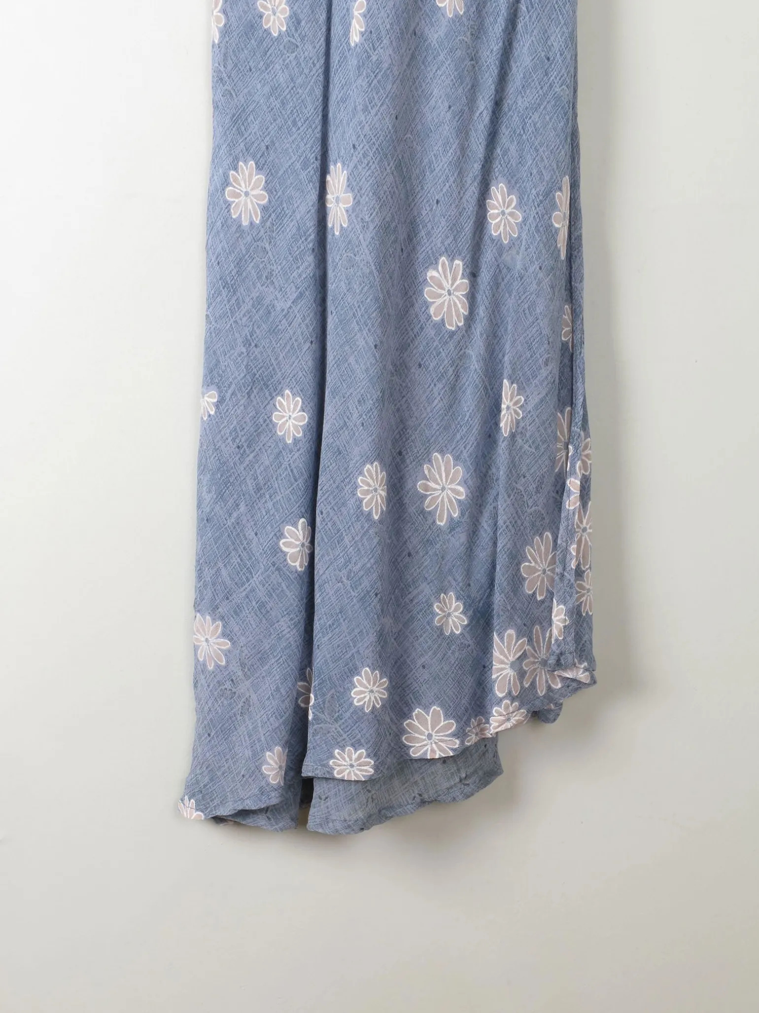 Vintage Blue Floral Slip Dress XS/S