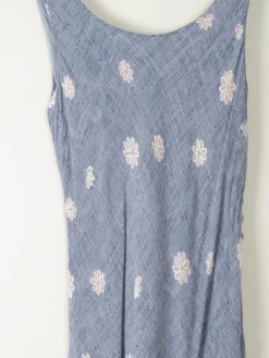 Vintage Blue Floral Slip Dress XS/S