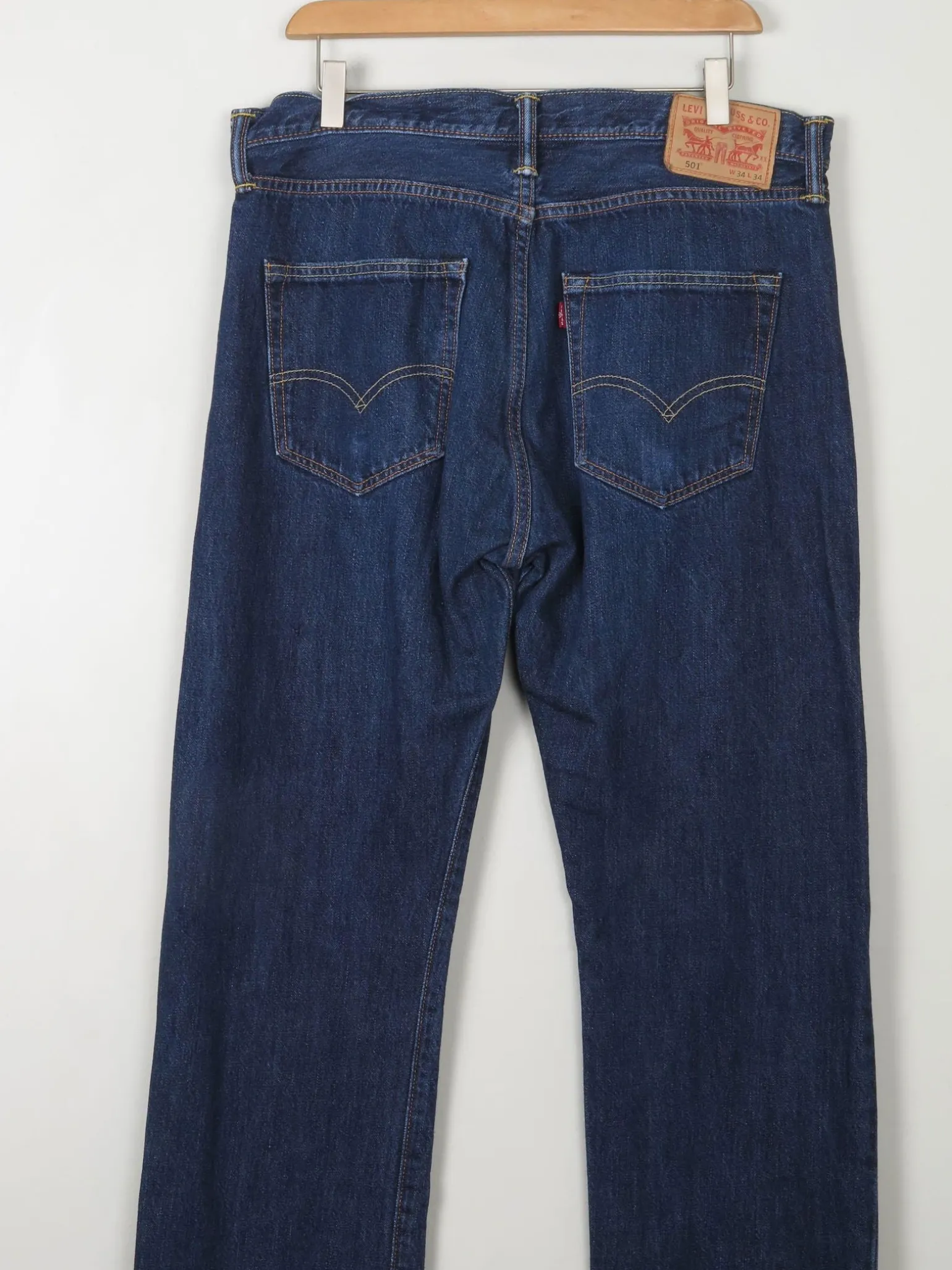 Vintage Blue Levi's 501s Jeans 34/34
