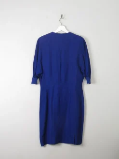Vintage Blue Linen Crisca Dress S