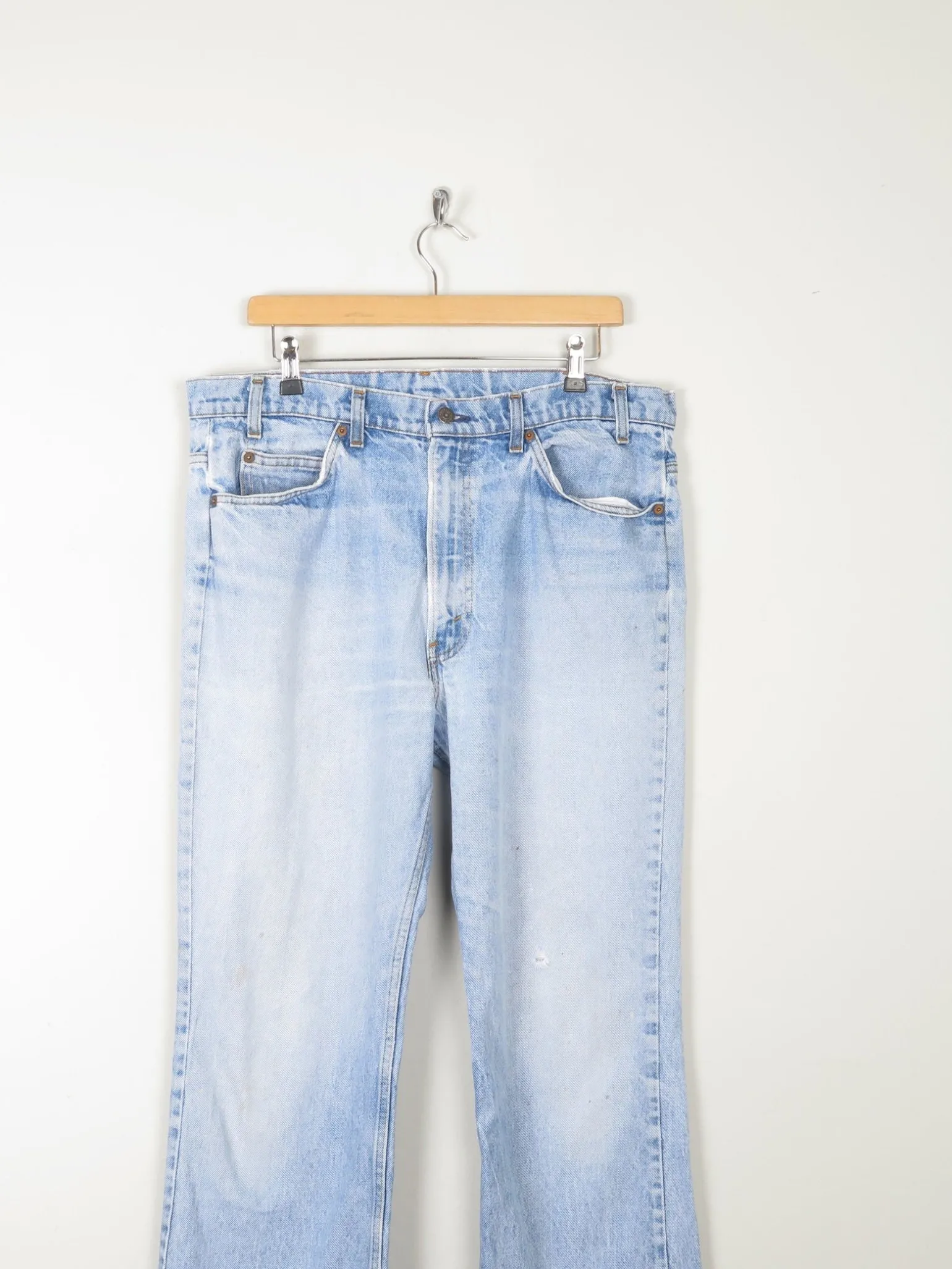 Vintage Blue Orange Tab Levis Jeans 36W 33L