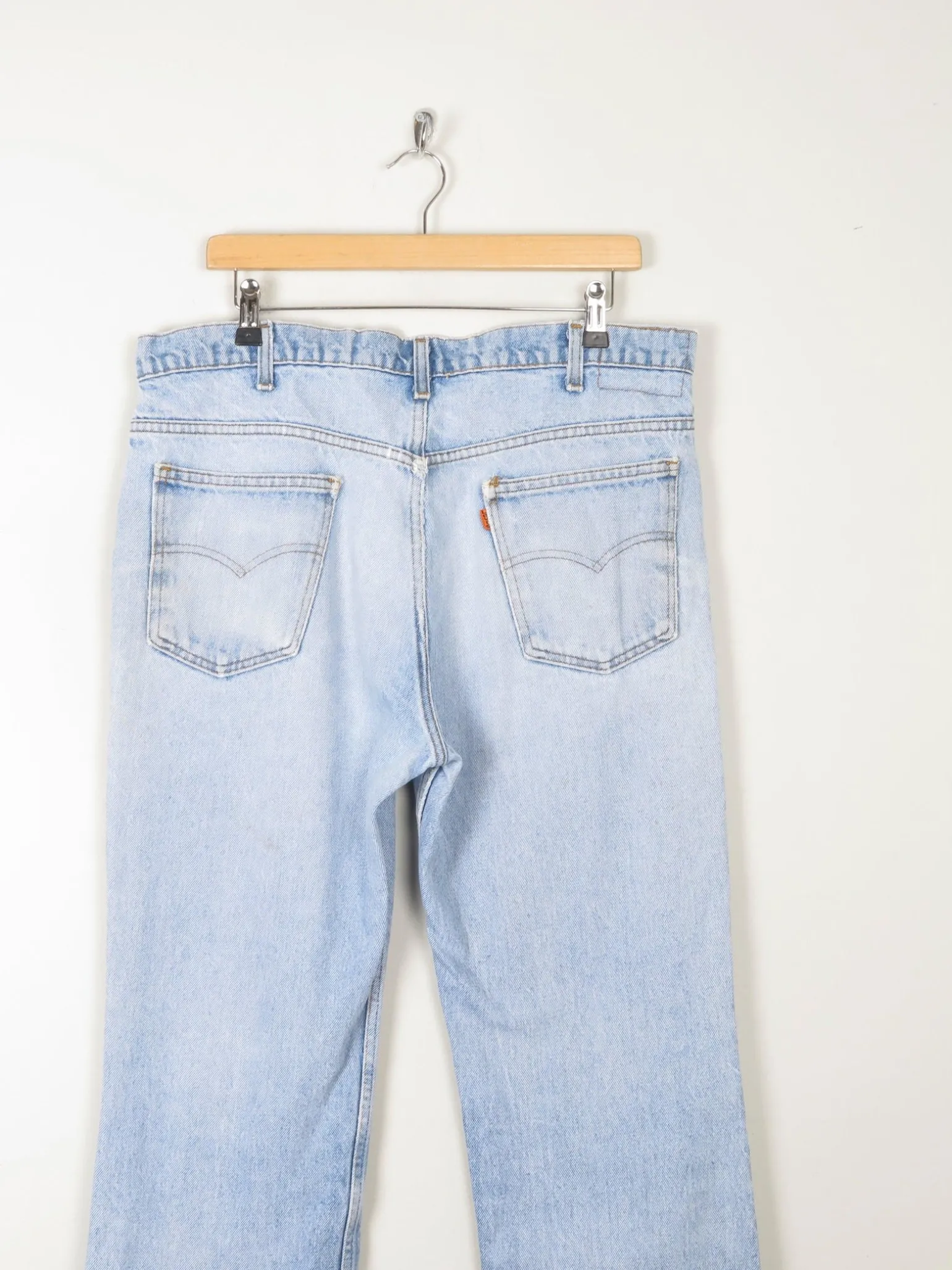 Vintage Blue Orange Tab Levis Jeans 36W 33L