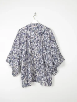 Vintage Blue/Green & Grey Printed Kimono S/M