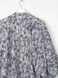 Vintage Blue/Green & Grey Printed Kimono S/M