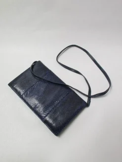 Vintage Blue/Navy Snakeskin Bag