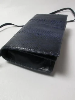 Vintage Blue/Navy Snakeskin Bag