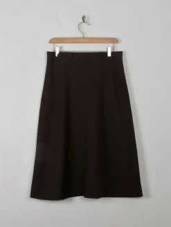 Vintage Brown A- Line Skirt 31 W S/M