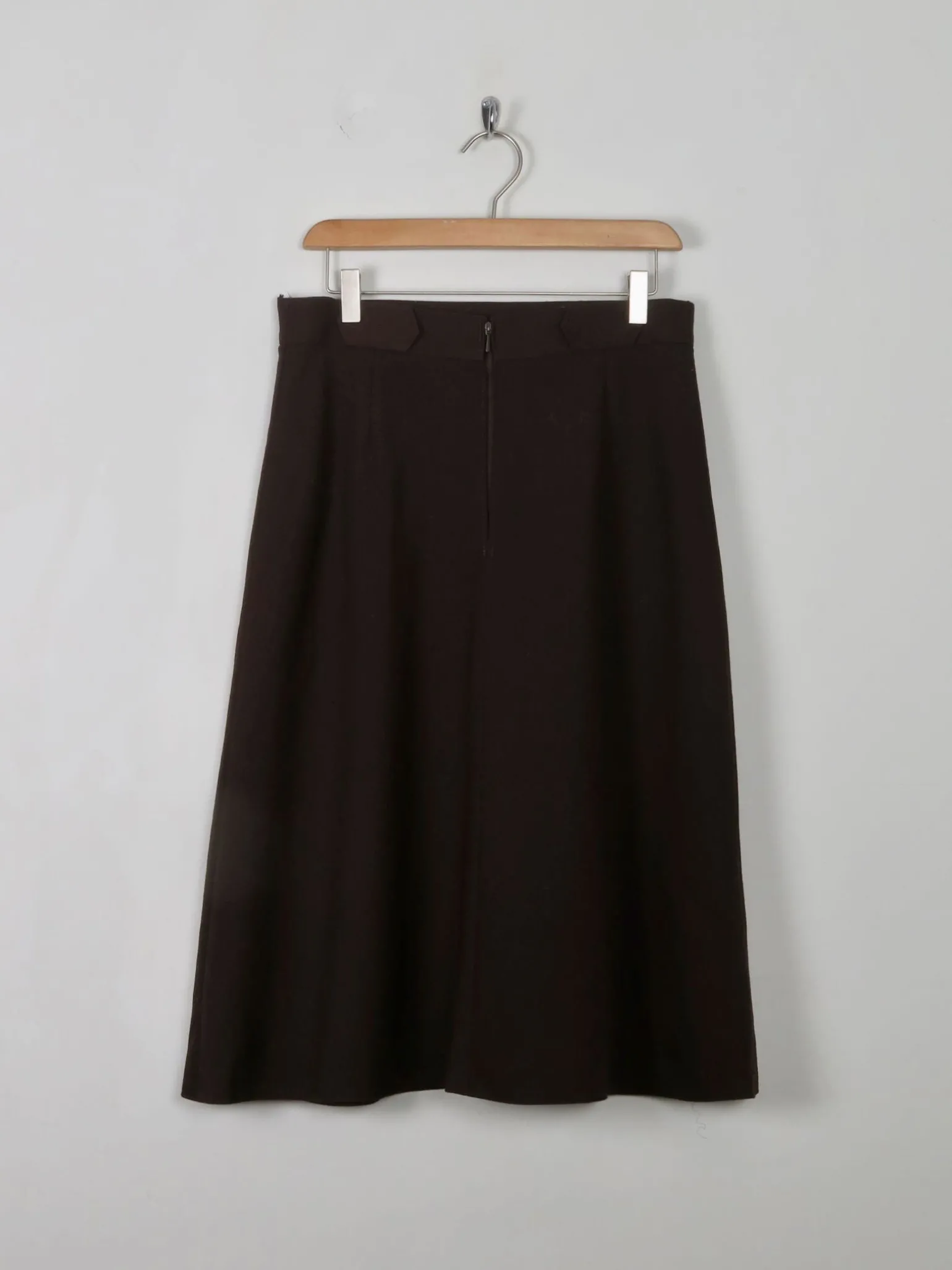 Vintage Brown A- Line Skirt 31 W S/M