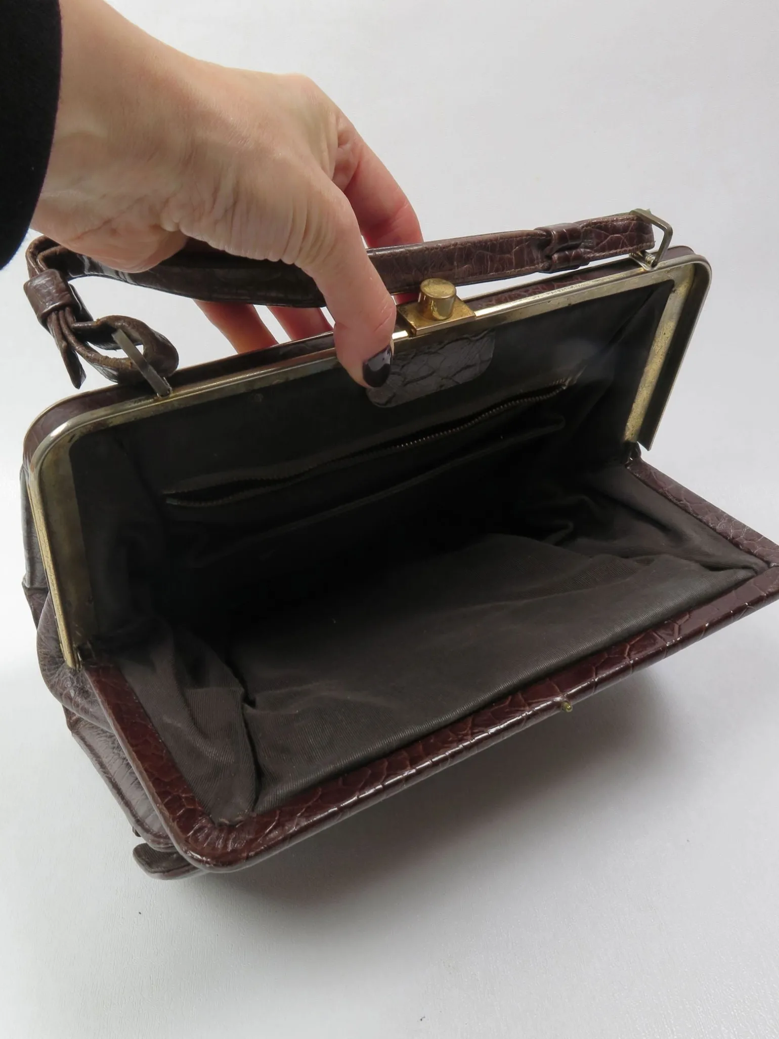 Vintage Brown Handbag 1950s