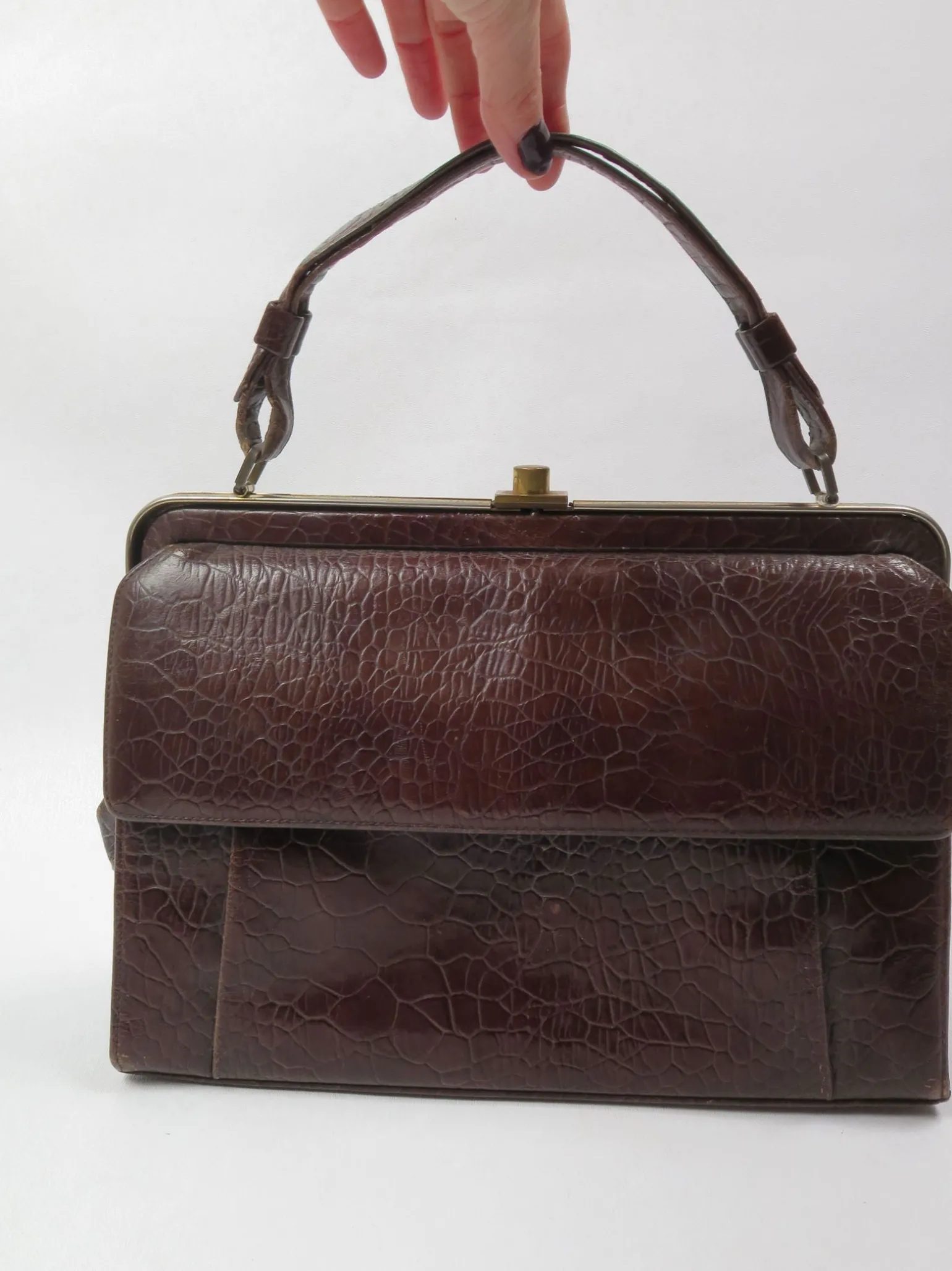 Vintage Brown Handbag 1950s